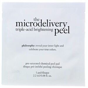 PHILOSOPHY The Microdelivery Triple-Acid Brightening (1) Peel Pad 0.08 oz 2.2 ml